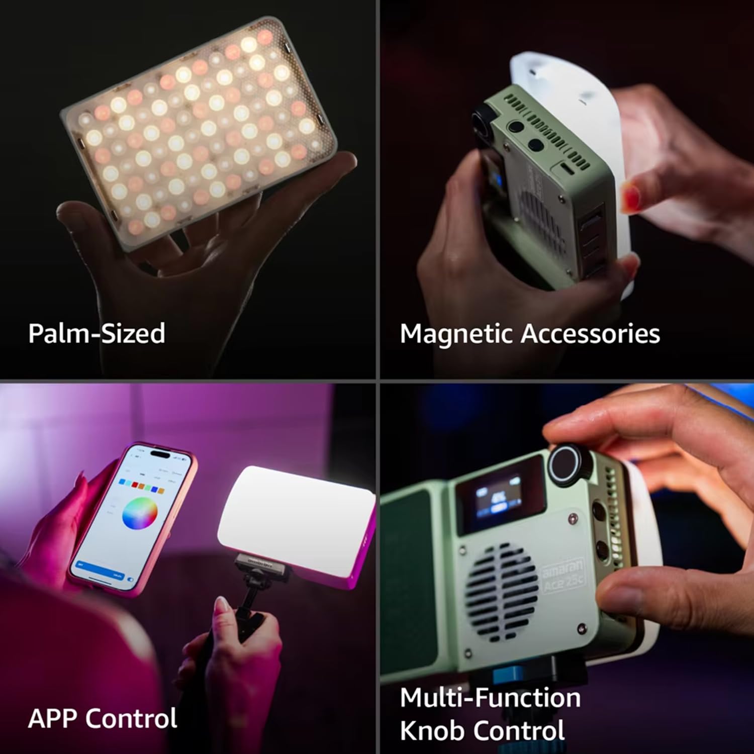 Amazon.co.jp: Aputure Amaran Ace 25C 25W RGB小型撮影ライト 2300