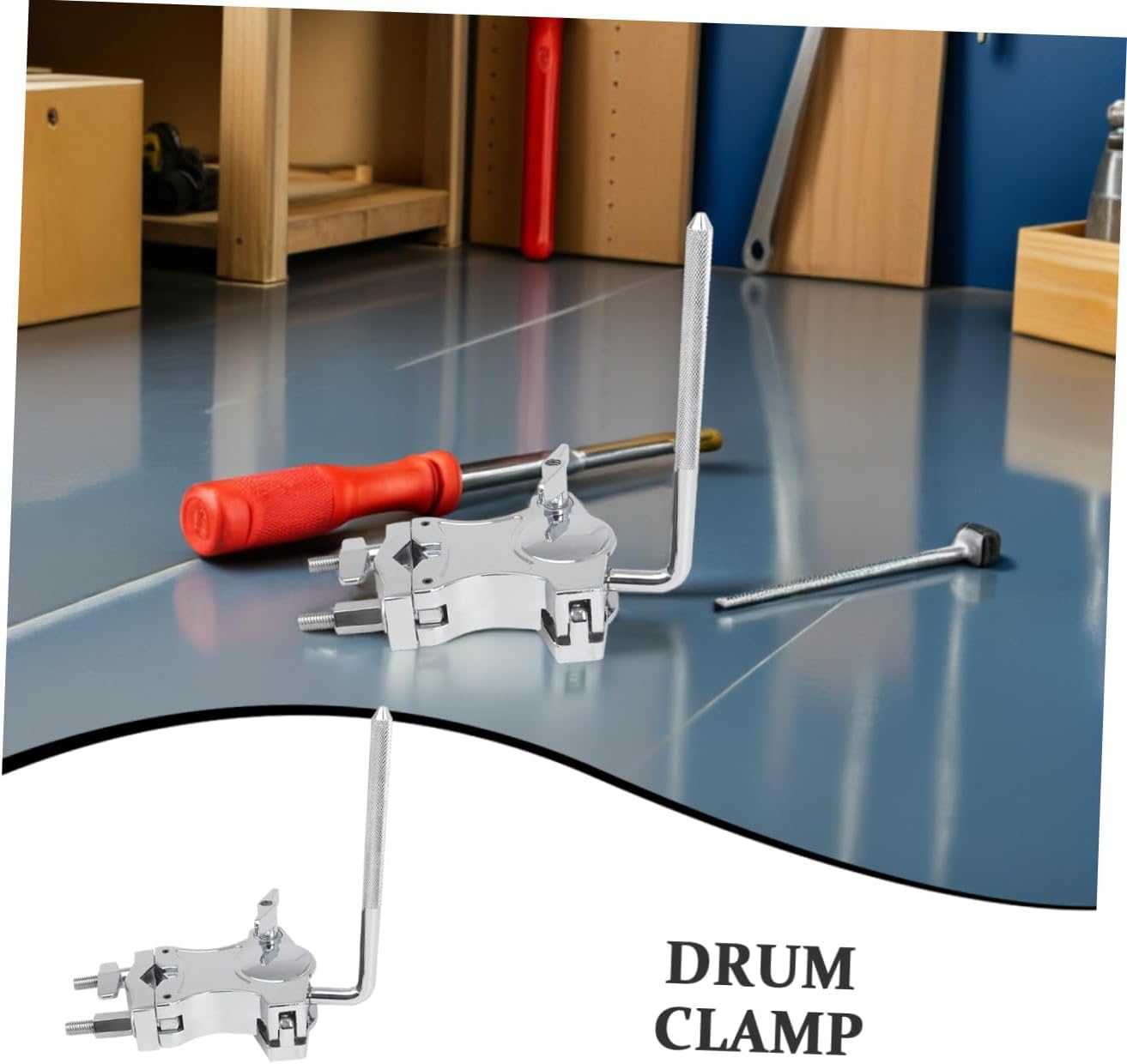 Alloy Drum Clamp Holder Arm for Drum Music Percussion Cowbell Mount Accessory