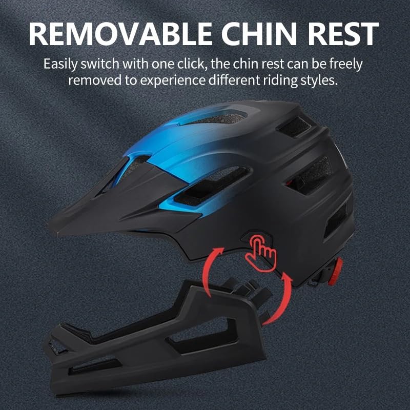 Casco de bicicleta desmontable cara completa que optimiza tu protección en montaña 6