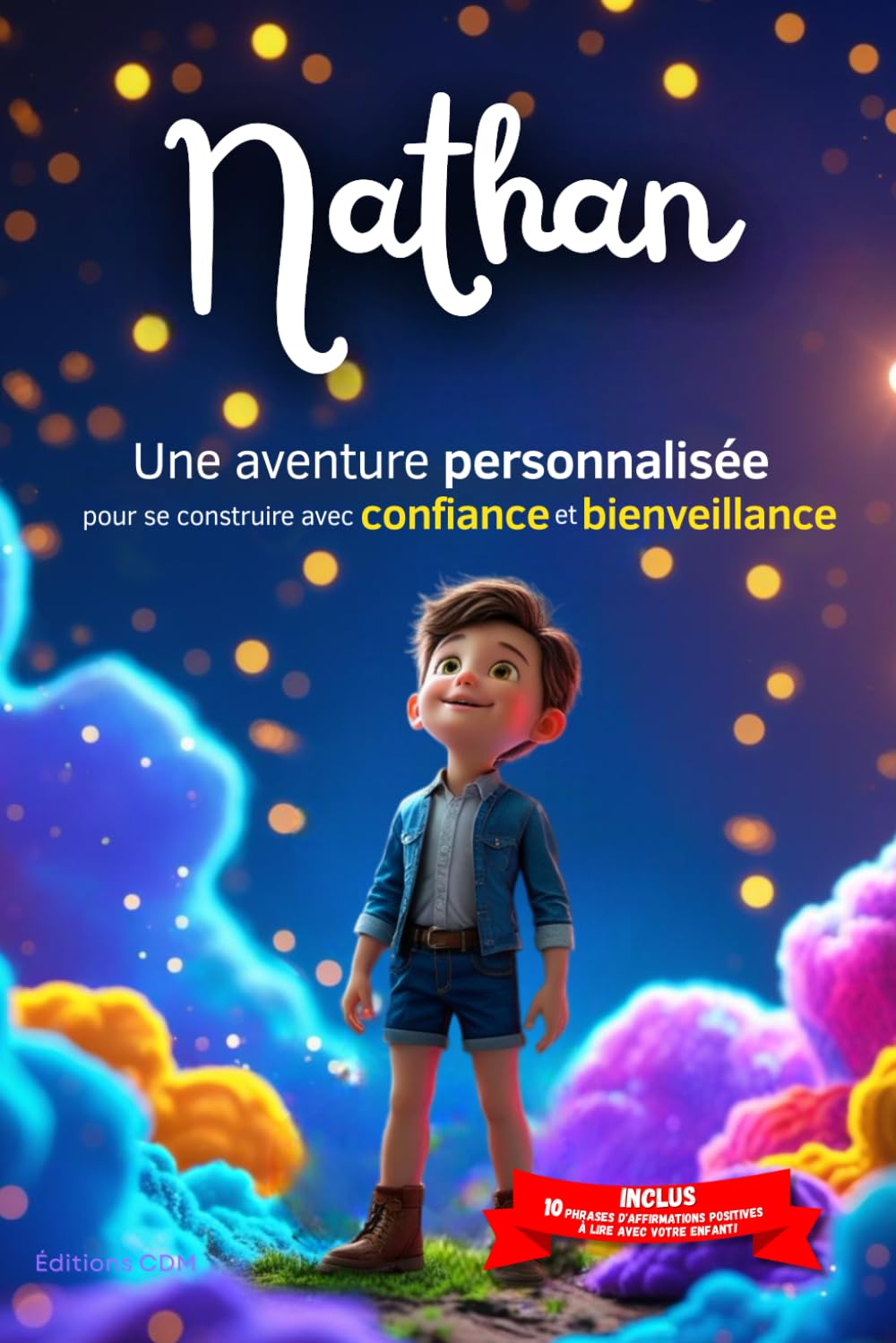 Nathan découvre le monde: Livre personnalisé prénom, belles leçons de vie, mini-histoires magiques, aventures, confiance en soi, affirmations ... en famille, endormissement paisible : Nathan