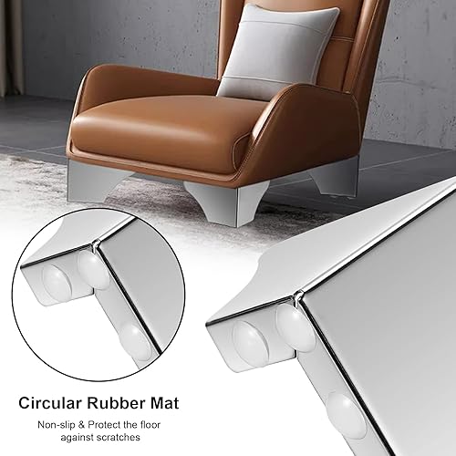 Miniatura 3 de BSTKEY Juego de 4 patas de metal moderno para muebles de 3.1 in, con tornillos de montaje, patas de repuesto para muebles, muebles, muebles,