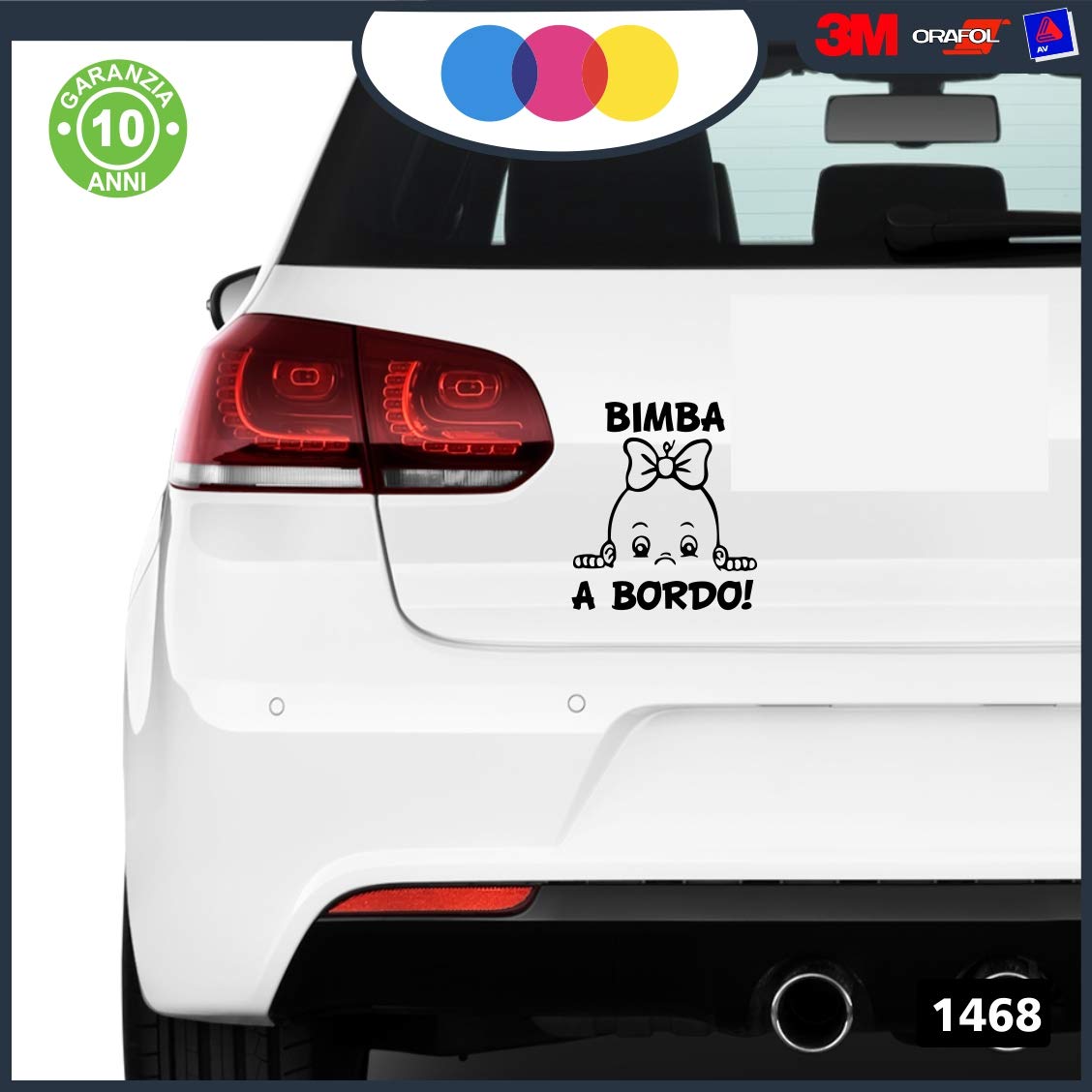 Vesvory 2 Adesivi A Forma Di Palloncino Con Bambino In Macchina, Adesivi Divertenti Per La Sicurezza Del Bambino A Bordo, Adesivi In Vinile Fustellati Per Finestrini, Paraurti Auto (pellicola Di - Foto 6