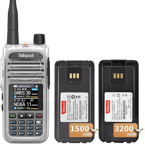 A36Plus GMRS Radio HAM Walkie Talkie 512 Canal, 5W Salida, AM AIR VHF UHF 7-Band Recibir (negro)