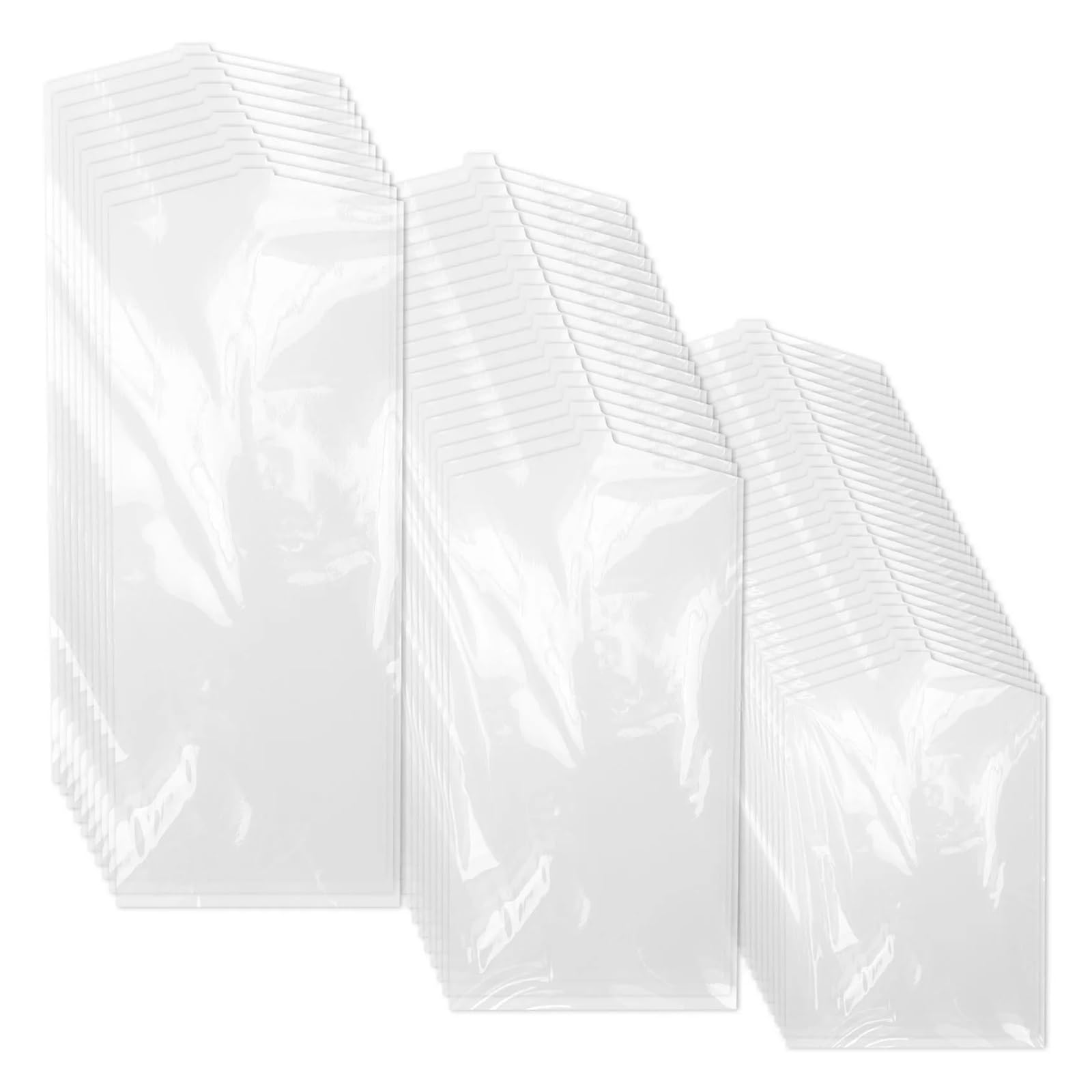 clothes dust bag 60Pcs Clothes Dust Cover Clear Garment Hanging Protector Bag Transparent Fully Enclosed Waterproof Suit Coat Storage for home