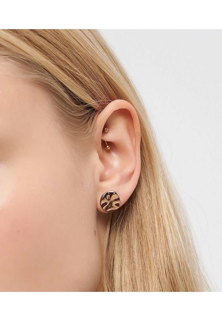 LIEBESKIND BERLIN Damen Schmuck – Kette, Armband und Ohrringe mit organischen Elementen aus Edelstahl - Anschmiegsame Anhänger variieren dynamisch in Form & Größe und verleihen durch ihren Schimmer