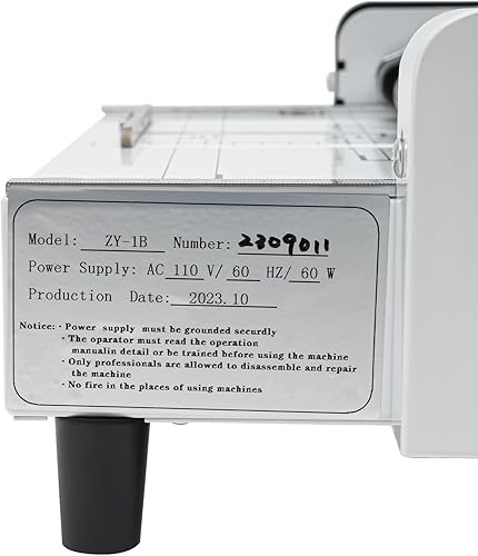 Miniatura 7 de Máquina para hacer folletos, máquina de grapadora de carpetas de papel A3 Diseño 2 en 1 con rodillos plegables de silicona Encuadernación precisa