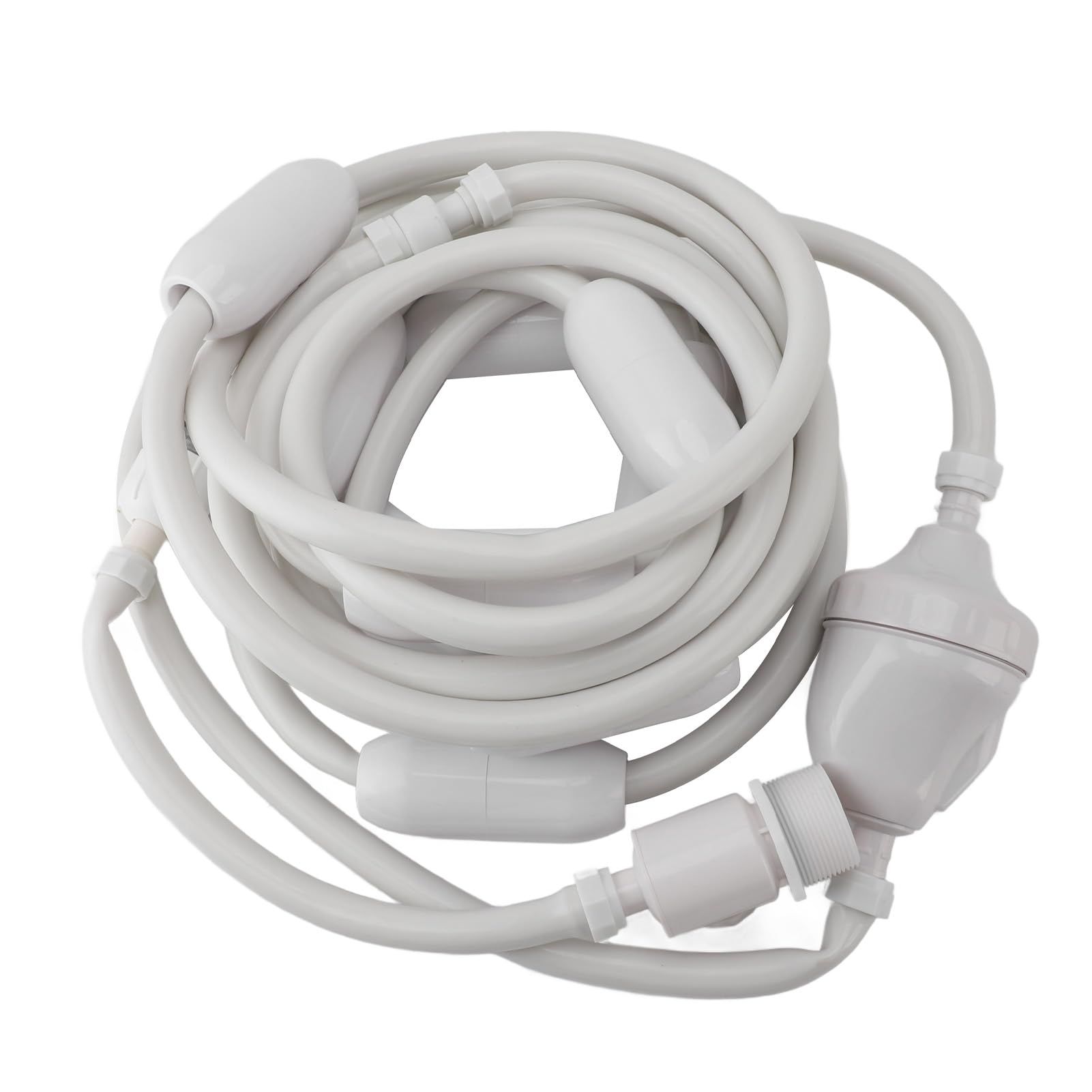 Haofy Tubo di Alimentazione per Pulitore Piscina, PVC Resistente, Design a Tenuta Stagna, Lunghezza 30 Piedi, Tubo Flessibile per la Manutenzione della Piscina