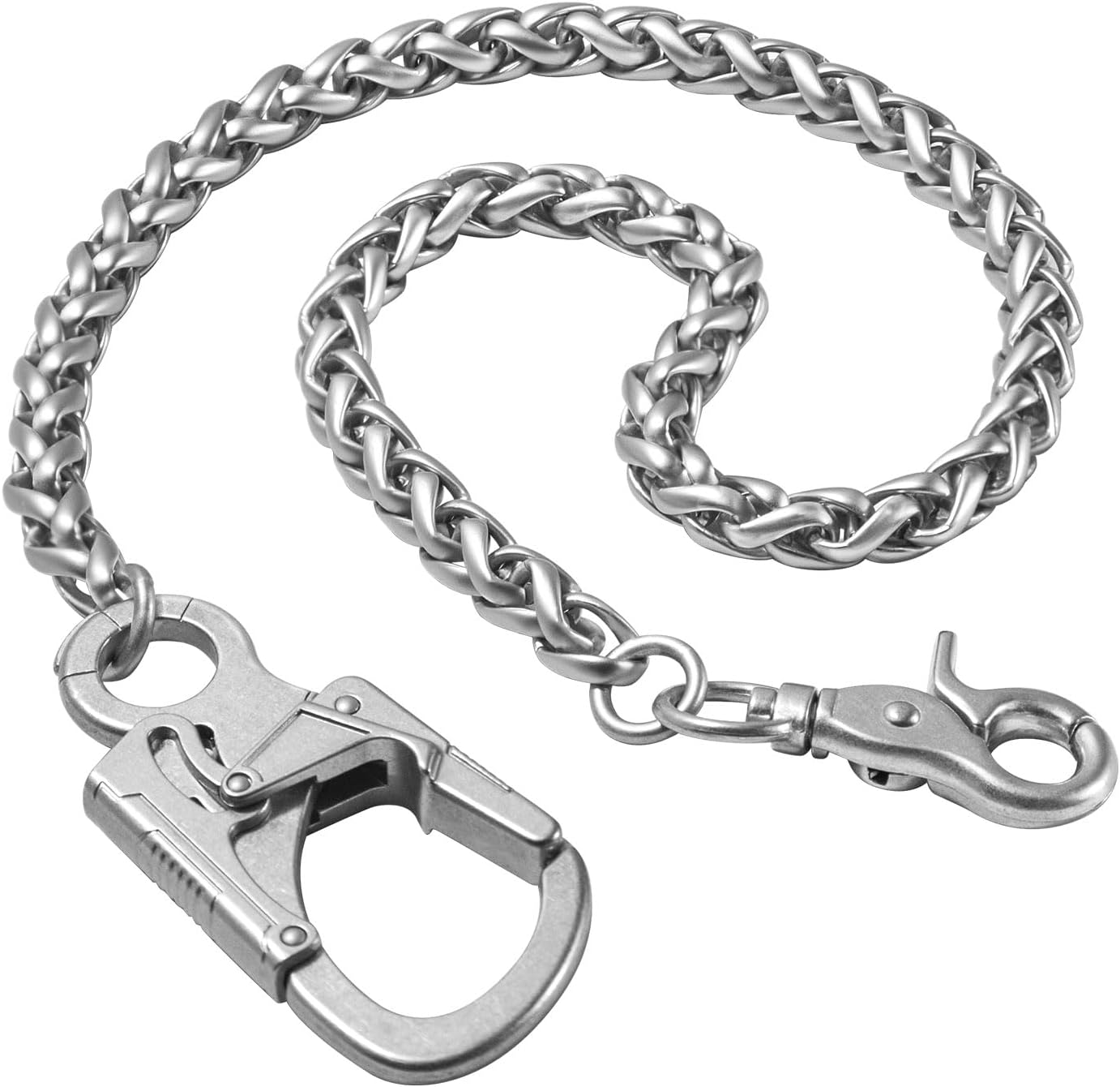 – Pants Chain for Men,Heavy Pocket Keychain with Double Locking Clip Anti-Theft Wallet Chains,Hip Hop Punk Long Key Chain