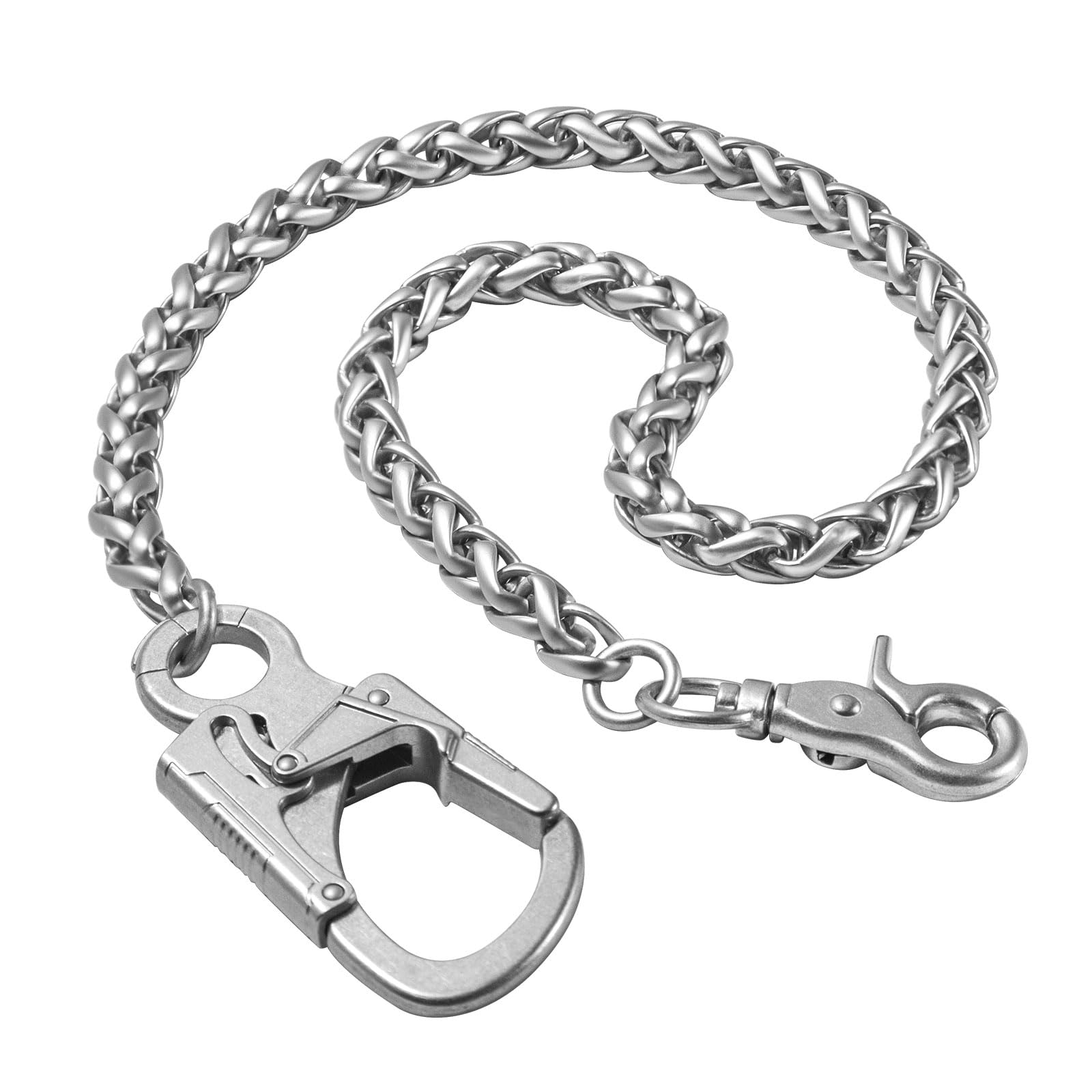 – Pants Chain for Men,Heavy Pocket Keychain with Double Locking Clip Anti-Theft Wallet Chains,Hip Hop Punk Long Key Chain