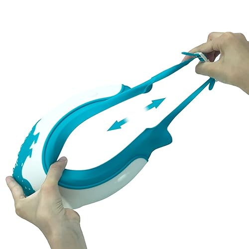 Miniatura 6 de HeyooHeloo Safe Shampoo Bath Cap Soft Adjustable Shower Visor Hat for Toddler Baby Kids Childre Blue