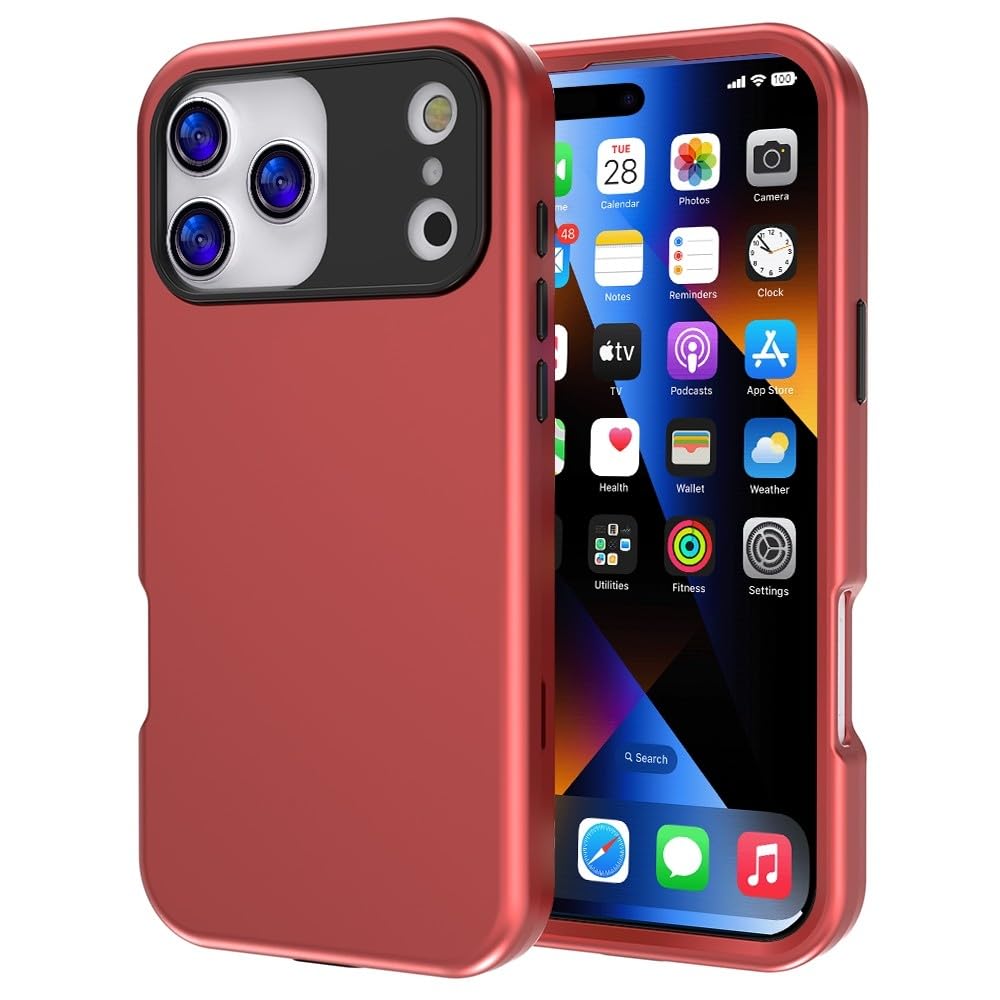 Coque iPhone 17 Air silicone rouge rigide premium de protection - 8