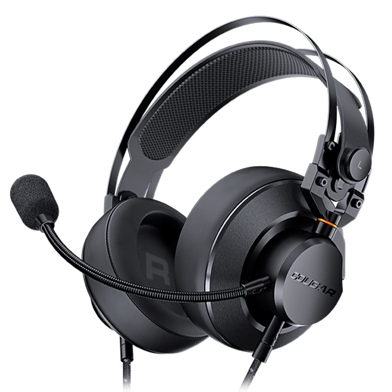 Cougar Gaming Headset Vm410 Ultra Light With Noise Cancellation & 53mm Driver, Compatible Pc, Xbox, Ps4 Ps5 - Black