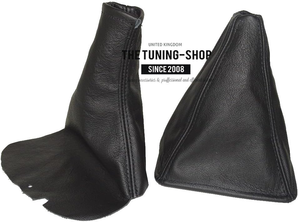 Ltd for Toyota JZX Chaser 1996-2001 Shift & E Brake Boot Black Leather