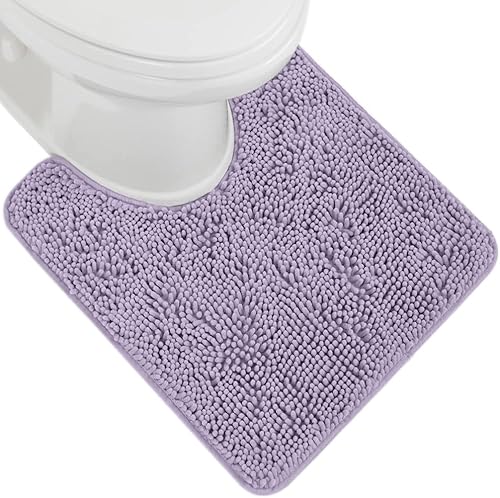 Vista 45 de Gorilla Grip - Tapete de baño de felpilla gruesa, suave y absorbente, secado rápido, de microfibra, con reverso de caucho, para piso de ducha, Nube