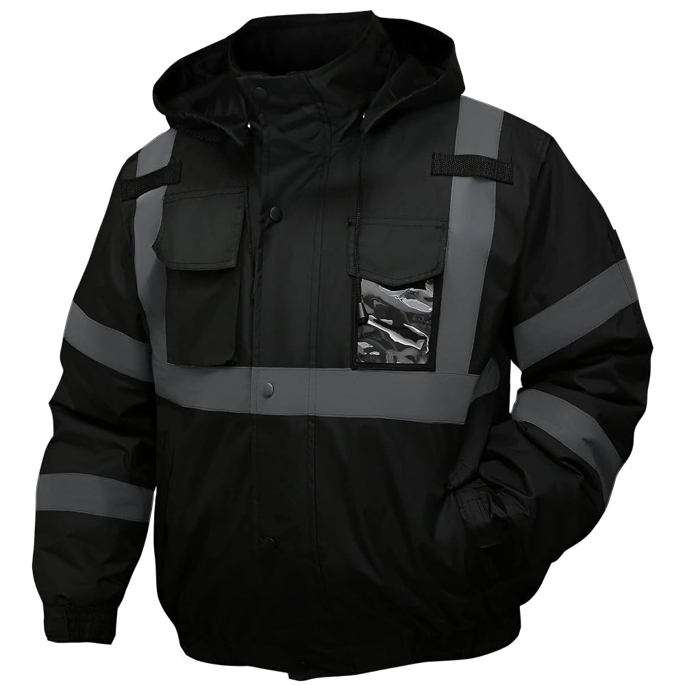 ジャケット・アウター General Service Black WET WEATHER Jacket Lined Rain Jacket – DENNIS Uniform Liquidation Sale