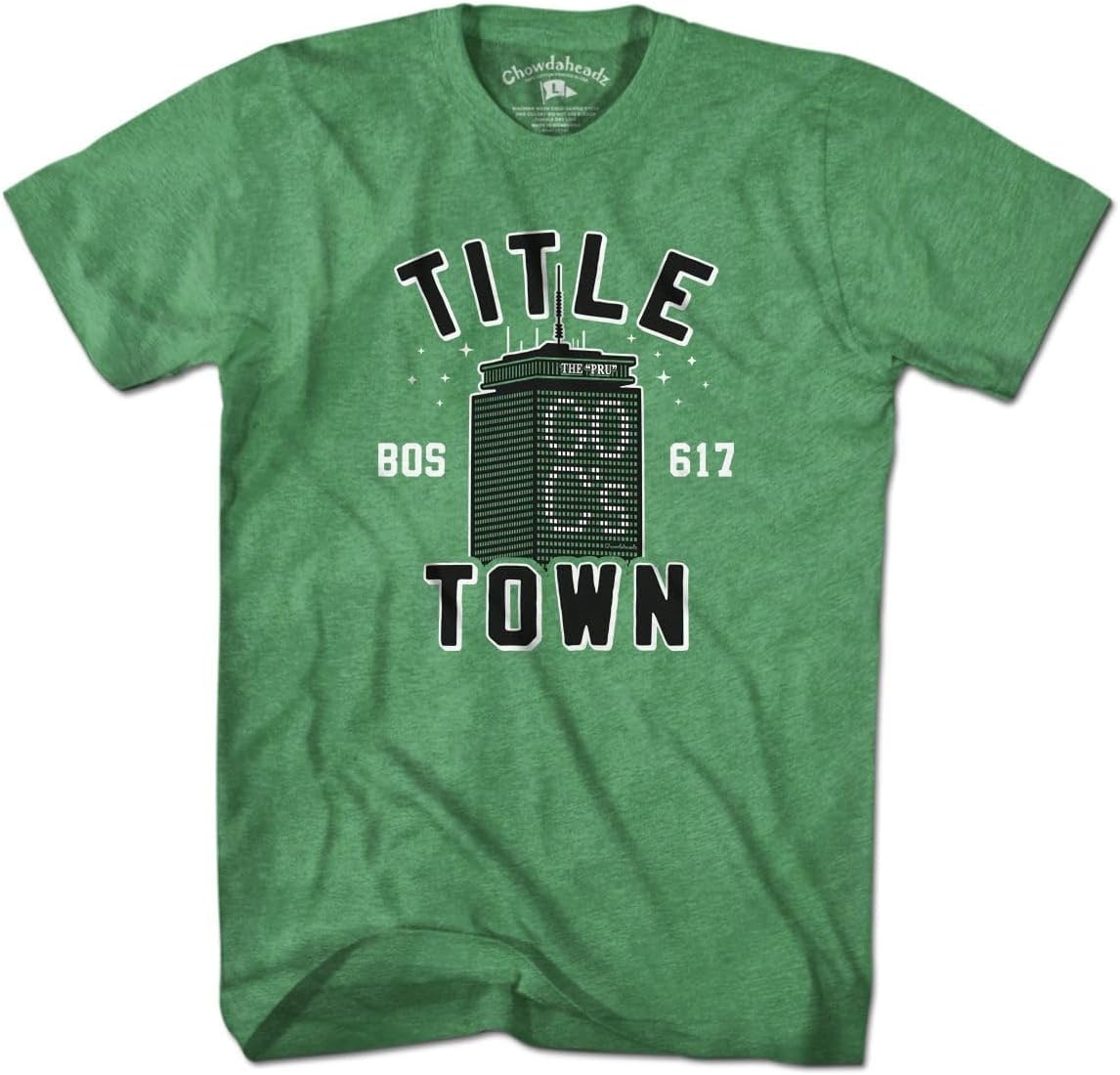 Chowdaheadz Title Town Boston Basketball T-Shirt - Unisex Vintage Tee Soft Cotton Blend