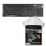 Green Onions Supply[3 Pack] Universal Fully Covered Flat Style 0.025mm Wipeable Superb Tactile Feeling Waterproof Anti-Dust Keyboard Cap Cover for Desktop Keyboard with Numeric Hospital/Dentist Use