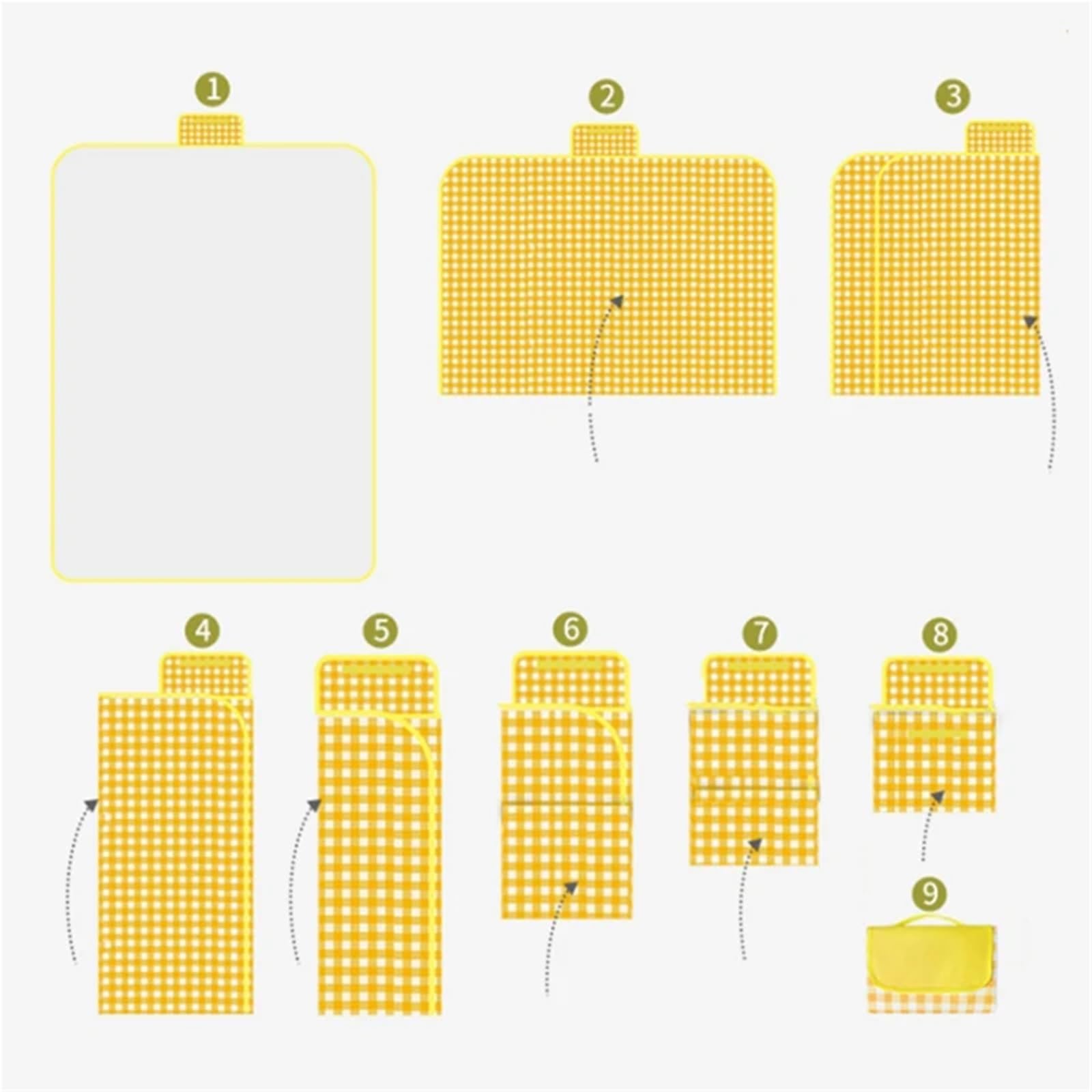 Telo Picnic Tappetino da Picnic antiumidità, Portatile, for Gite Primaverili, Campeggio, Tappetino Non Tessuto Spesso, Leggero, Pieghevole, Tappetino da Spiaggia for Esterni(Green,2X3.0M)