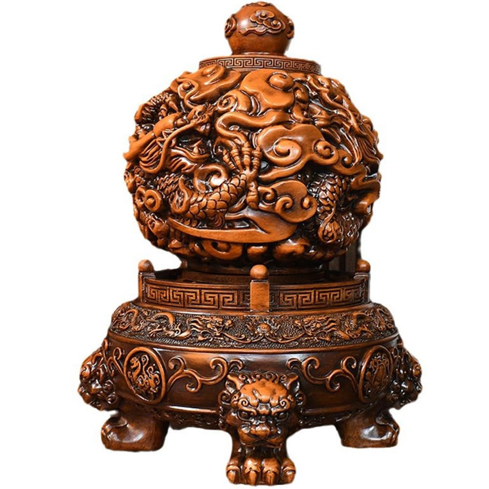 Kocioł Feng Shui Qiankun, Feng Shui Hu Lu Tykwa Chińska powodzenia Dyniowata Mała tykwa Ozdoby Chińska statua skarbu szczęścia Kolekcjonerska Bezpieczeństwo Zdrowie Bogactwo Sukces,M