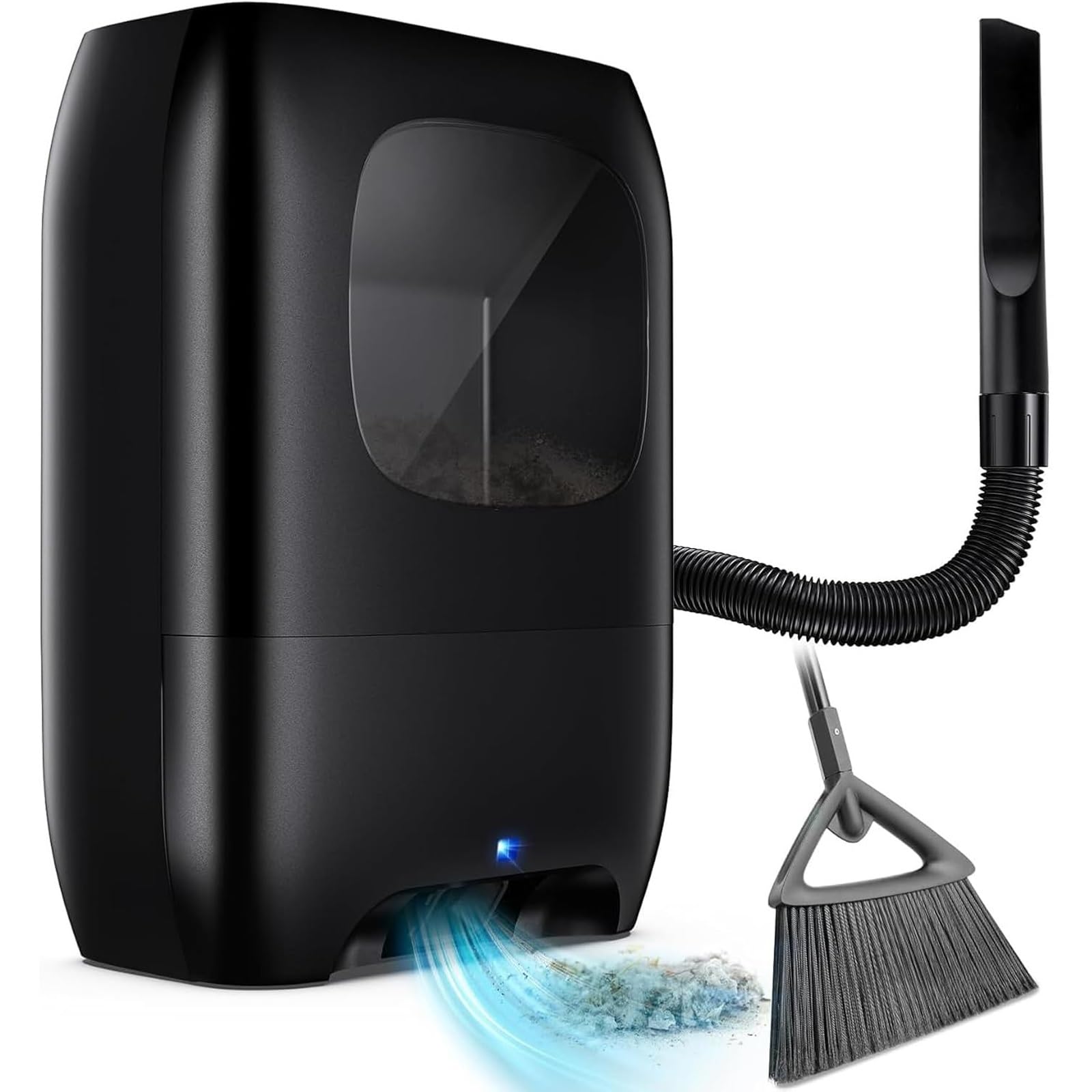 Odkurzacz bezdotykowy, 1500 W bezworkowy kanister do sierści zwierząt domowych, automatyczna szufelka, robot do czyszczenia włosów, odkurzacz salonowy do szybkiego zamiatania i wydajnego czyszczenia