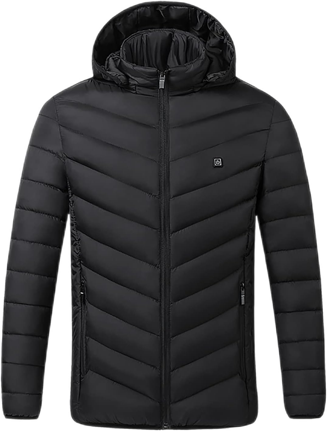 Unisex Heated Down Warm Jackets Lightweight Long Sleeve Winter Coats Windproof Electric Insulated Heated Coat