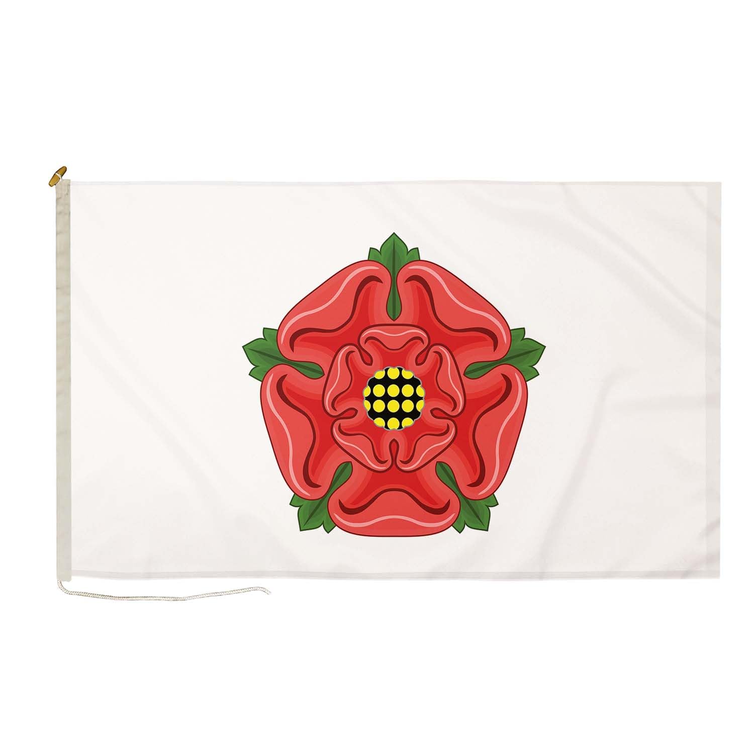 DuraFlag Lancashire Old 5ft x 3ft with Rope and Toggled - Premium Quality 5x3 County Flags, 5ft x 3ft (150cm x 90cm)