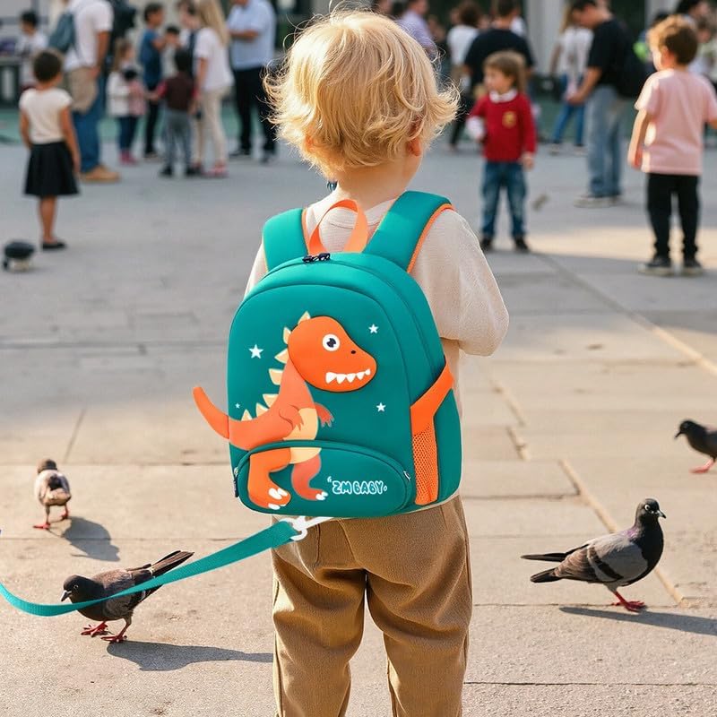 Padgene Toddler Backpacks Kids Preschool Backpack Waterproof Neoprene Animal Schoolbag Lunch backpack 3D Cartoon Mini Travel Bag for Boys Girls Ages 3-5 - Image 7