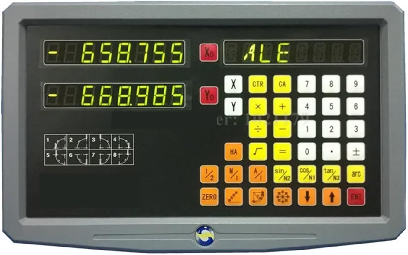 2 Axis Digital Readout DRO Kit Milling Lathe Machine Two Axis DRO Display for Grider Mill Lathe Machine - Machinist Tools