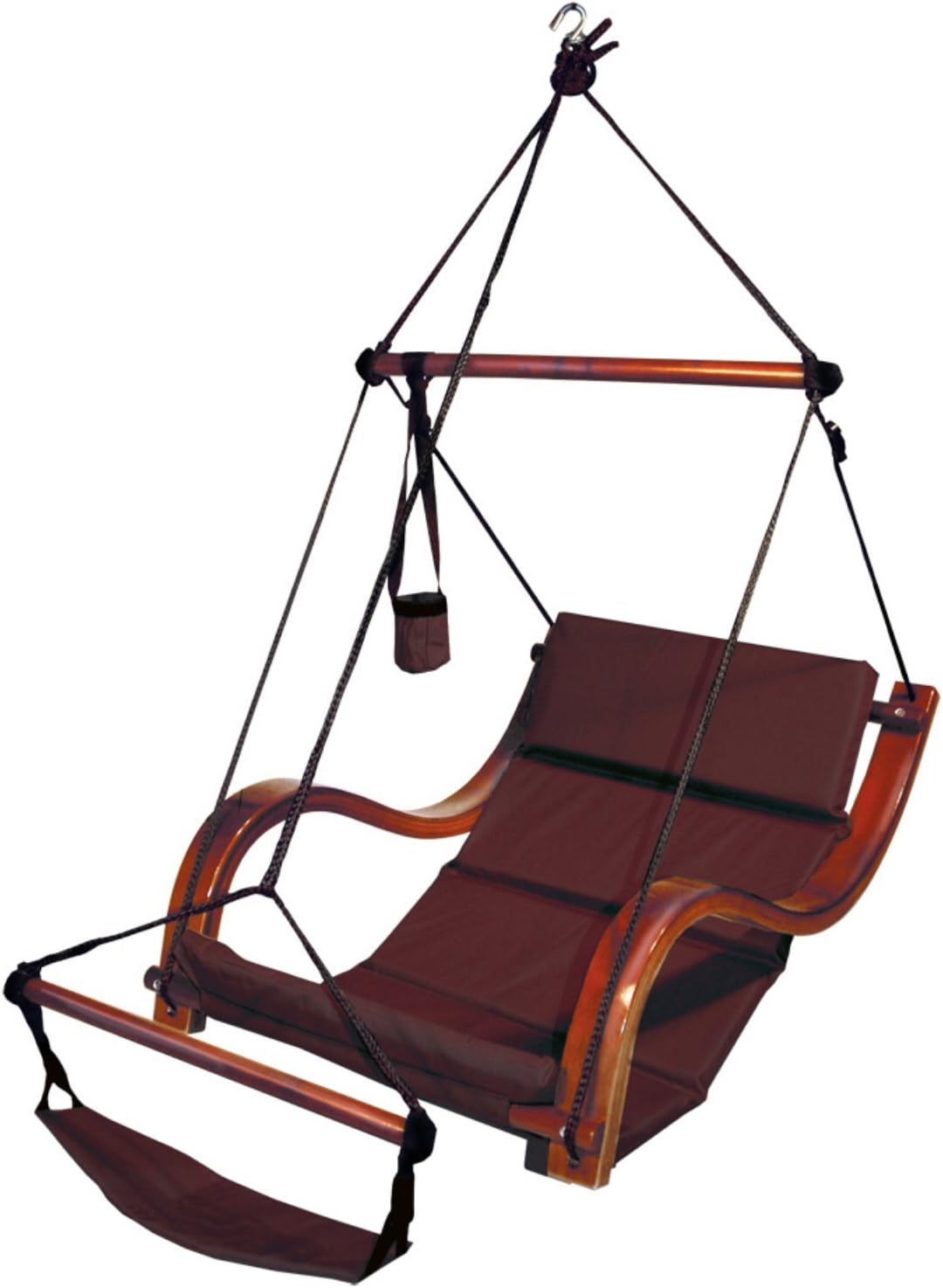 Hammaka Nami Deluxe Hanging Hammock Lounger Chair In Burgundy