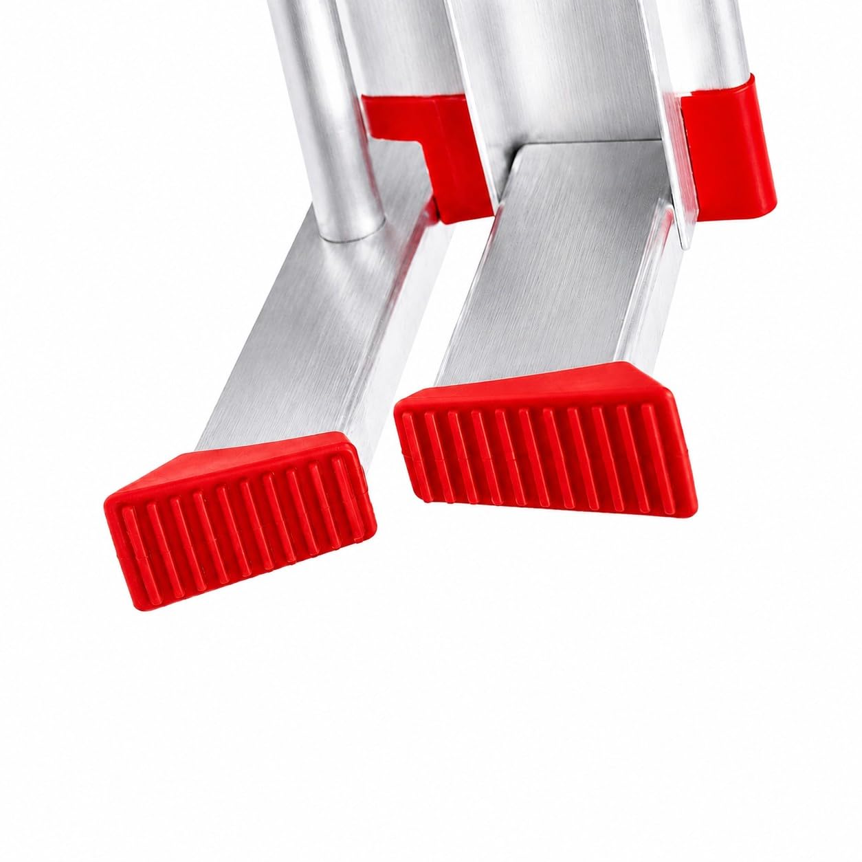 T-Plus Escalera Profesional de Aluminio 8x1 con Arco de Seguridad, 8 Peldaños, 150 kg de Capacidad
