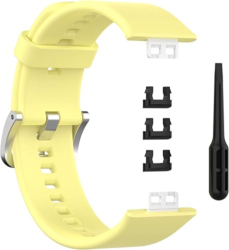 Vista 3 de E ECSEM Correas compatibles con HUAWEI Watch FIT - Correa de repuesto suave, flexible e impermeable, accesorios clásicos, pulseras para Huawei Watch
