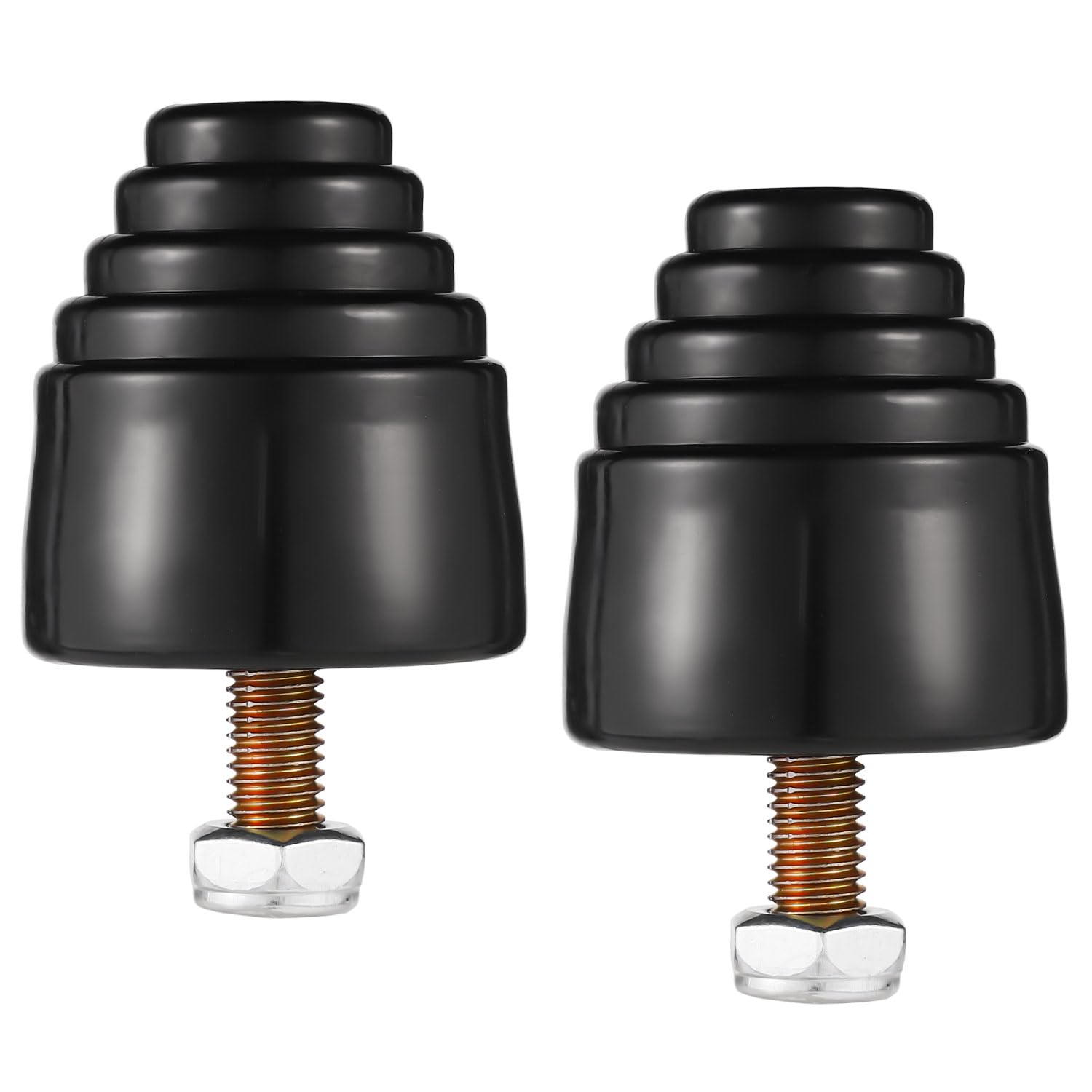 2pcs Butée Elastique de Suspension, Kit de Butée de Suspension avec Écrous Universelle Butée de Bosse en Caoutchouc Fiable Butée de Suspension Énergétique pour la Plupart des Voitures et Camions