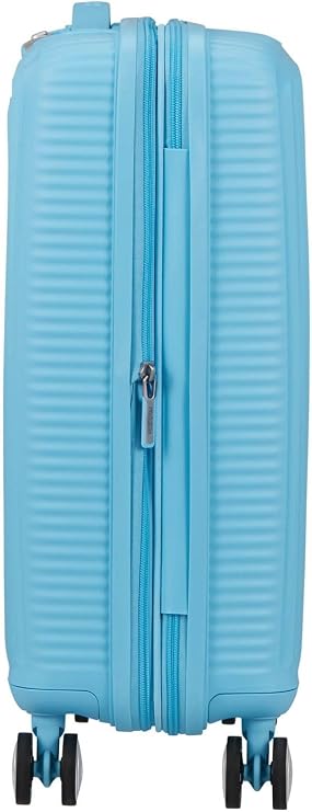 American Tourister Soundbox Spinner 55/20 TSA EXP Trolley Blueberry Fizz Light Blue