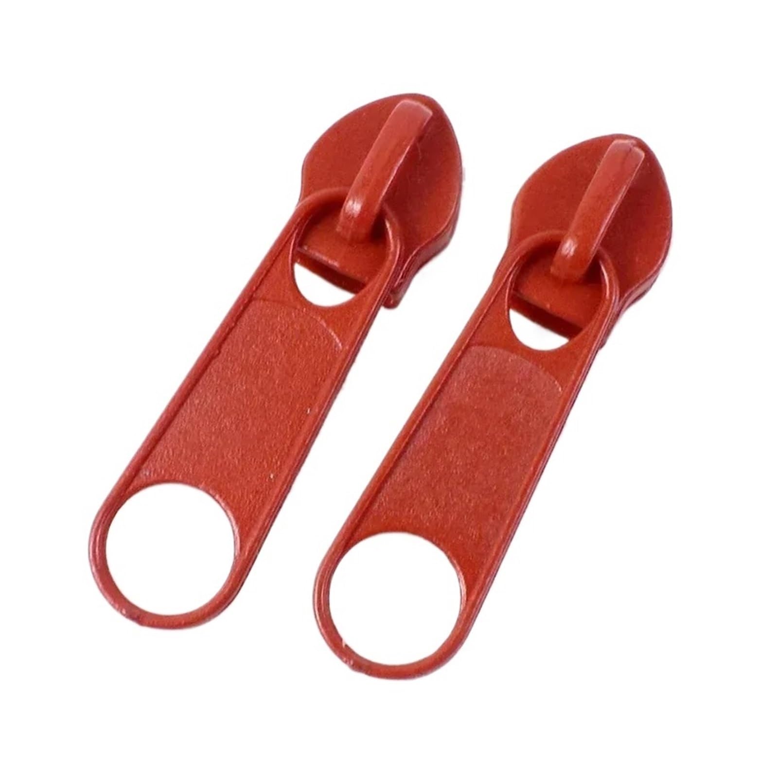 20 Pz 3#5# Nylon Colorato Estrattore for Cerniera for Borsa Abbigliamento Cursore Di Ricambio Cerniere Kit Riparazione Accessori for Cucire Fai Da Te(Red,20PcsNo5)