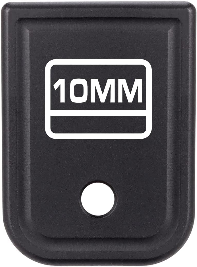 NDZ Performance Anodized Aluminum Magazine Base Plate for Glock Gen 1-4 Models G20 G21 G29 G30 G40 G41 – Fits 10MM & .45 ACP – CNC Machined Floor Plate – Made in USA – Choose Model