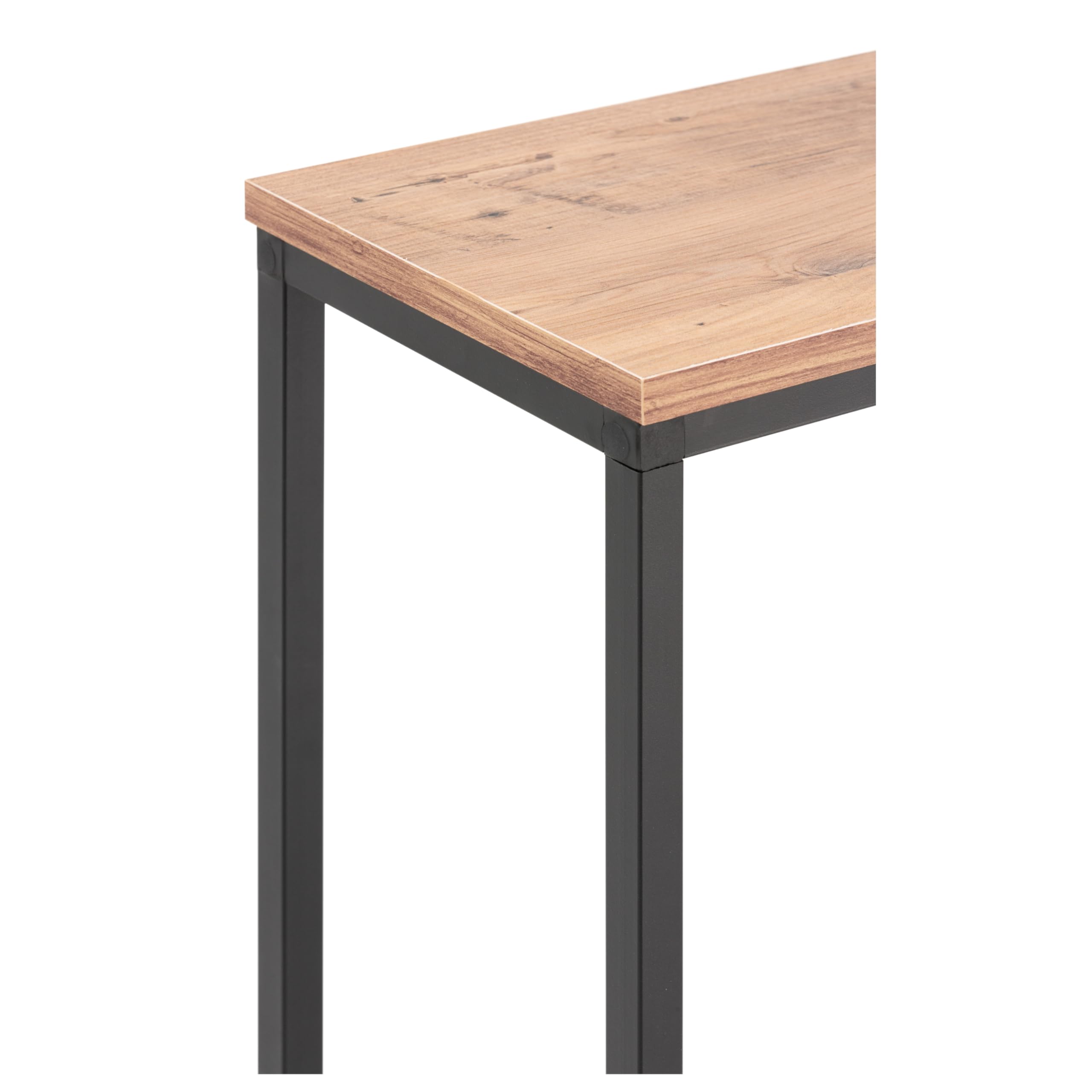 Mobile ingresso industriale ideale per ingresso ingresso, mobile ingresso con design moderno, colore Atlantic Pine, 80 x 25 x 80 cm. Neo