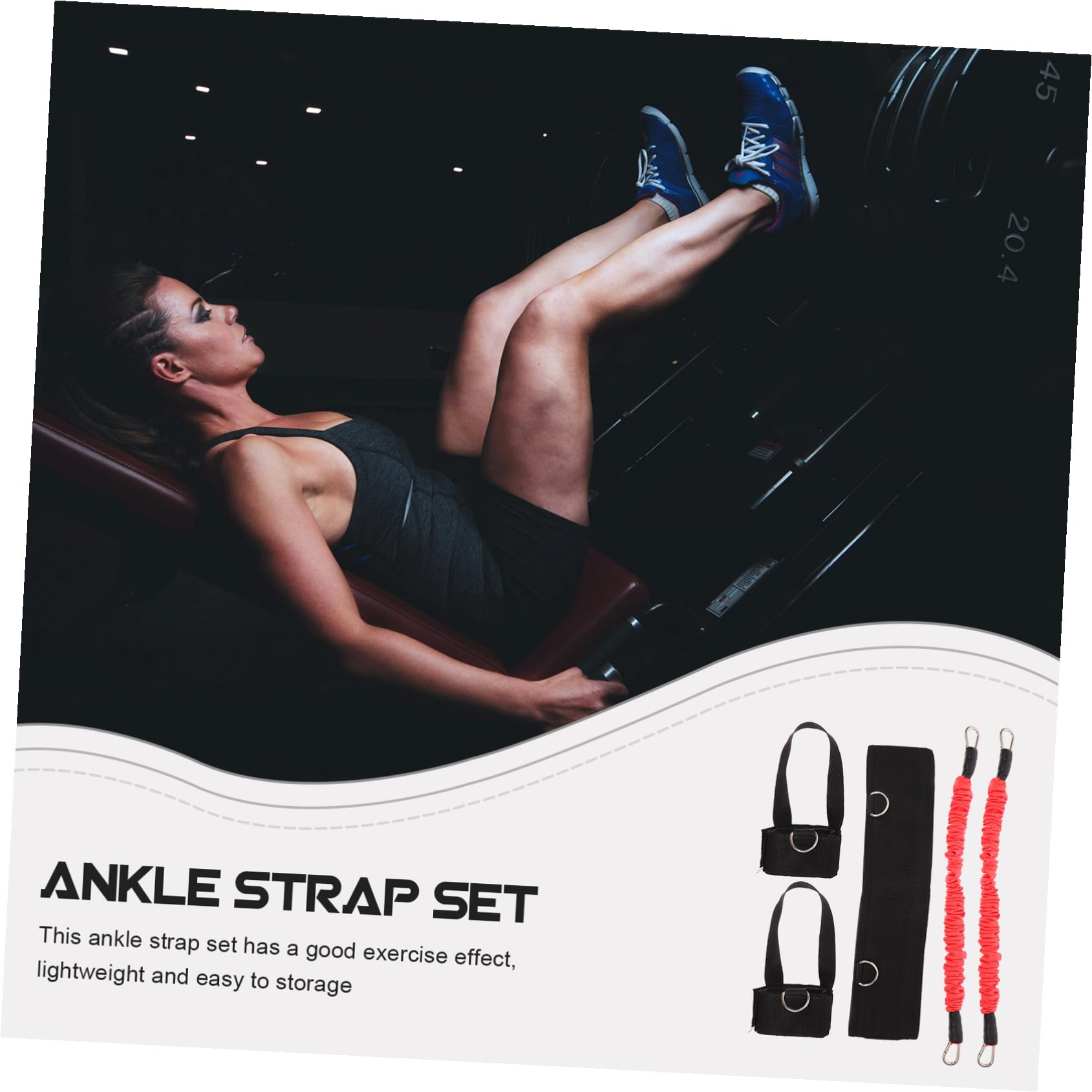 TOYANDONA Entrenador de Salto Bandas Elásticas para Tobillo Reutilizables para Fortalecer Piernas y Cintura Equipo de Entrenamiento Interiores Kit de Bandas para Hombres