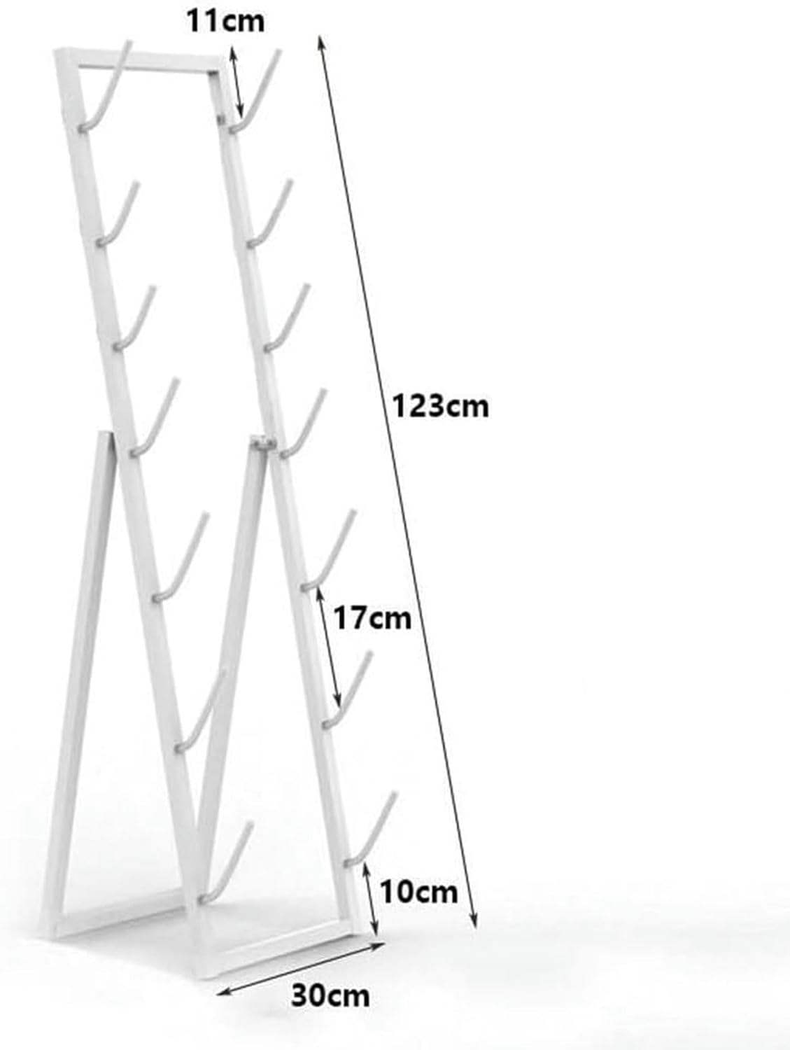 Metal Ski and Snowboard Storage Rack, Floor Ski Mount, Floor Display Stand for Garage/Shop