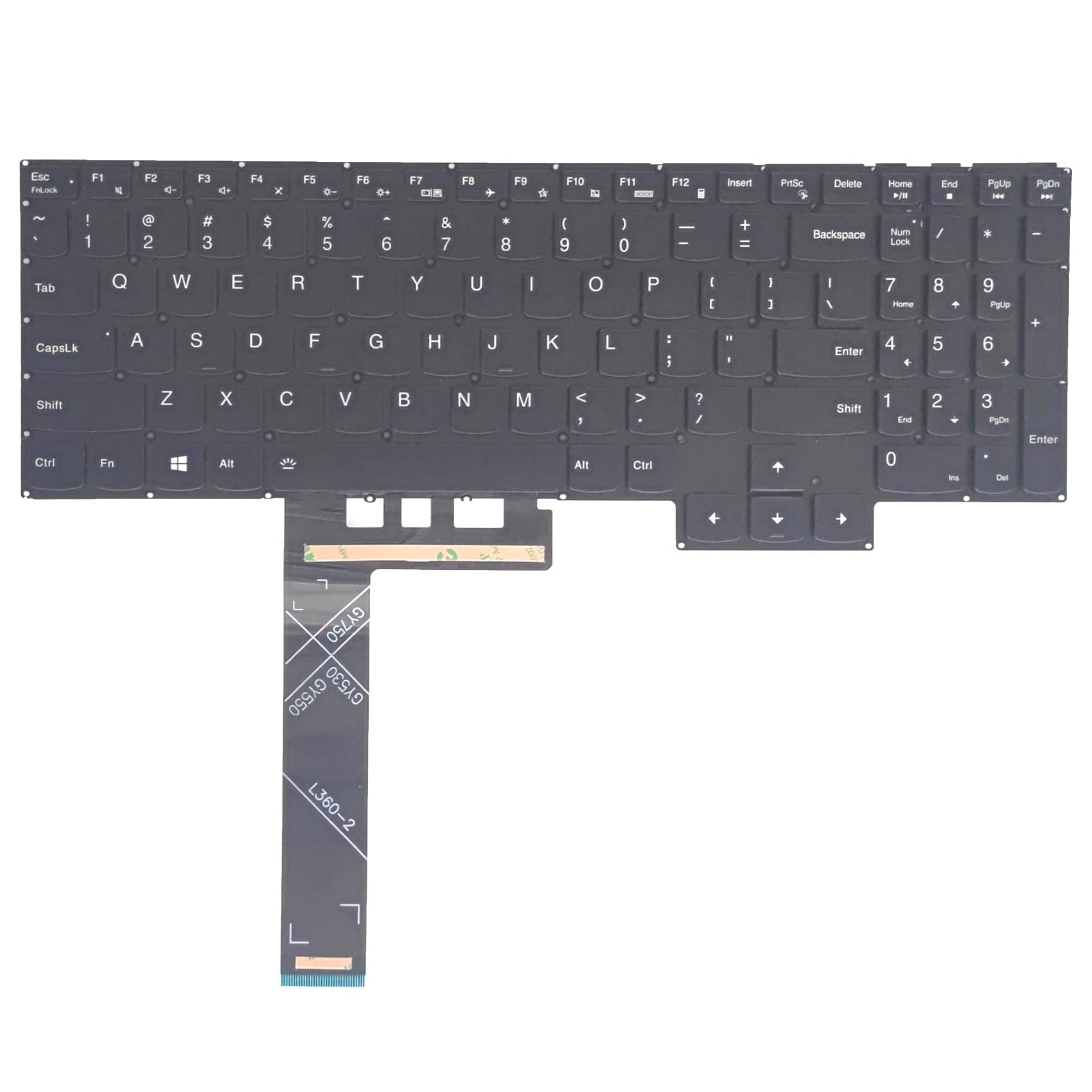 WWGTMC Replacement Keyboard for Lenovo Ideapad Gaming 3-15IMH05 3-15ARH05 3-15ACH5 3-15ACH6 3-15IHU6,Legion 5-15ARH05 5-15ARH05H 5-15IMH05 5-15IMH05H,