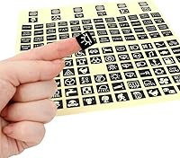 Vista 7 de 240 calcomanías luminosas para automóvil, panel de instrumentos, botón de decoración de camión, interruptor basculante, etiqueta de circuito