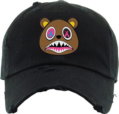 Baws Black Crazy Strapback Hat - at 