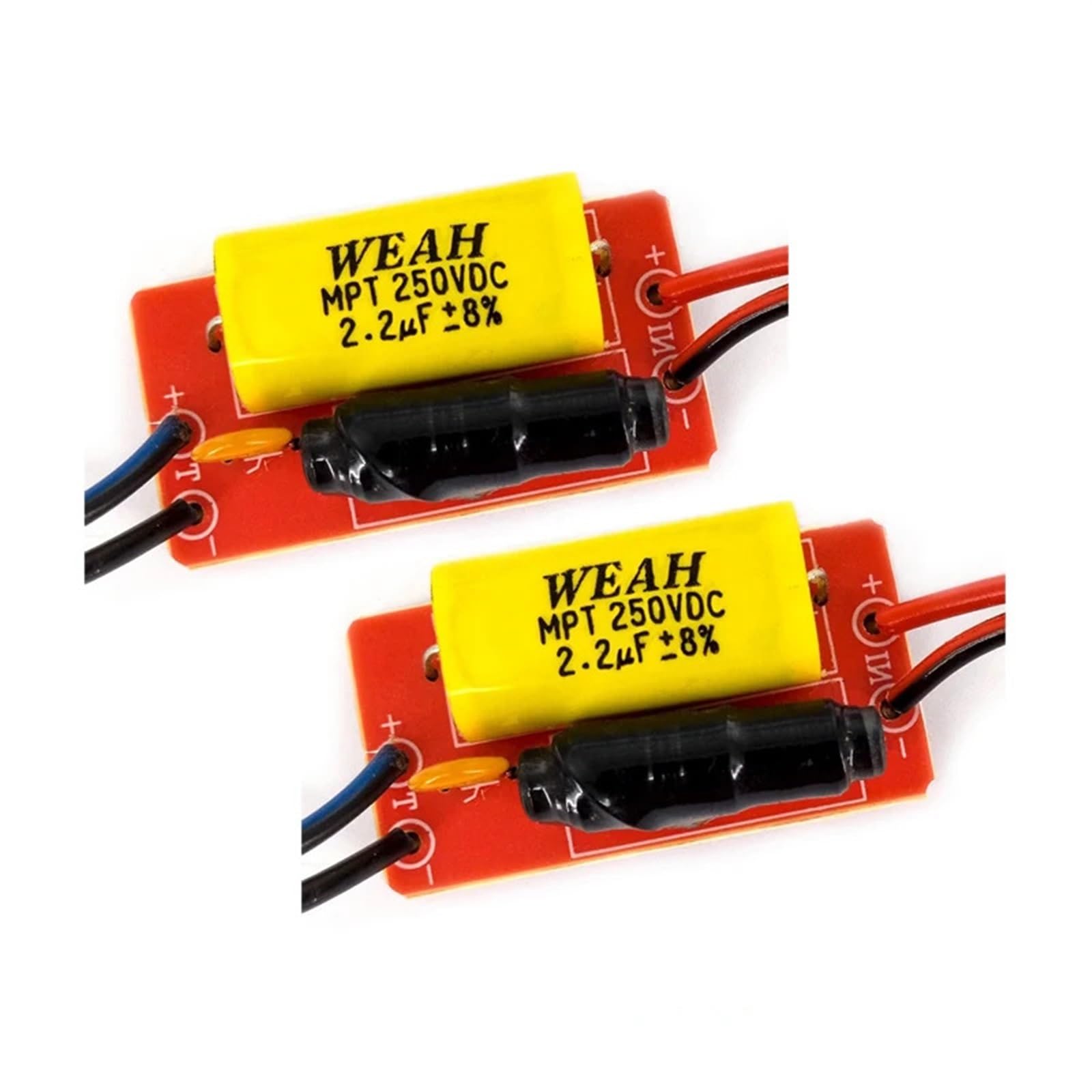 Doversky 2PCS 1 Way 40W HiFi Treble Tweeter Frequency Divider Home Car Stereo DIY Audio Crossover Filters