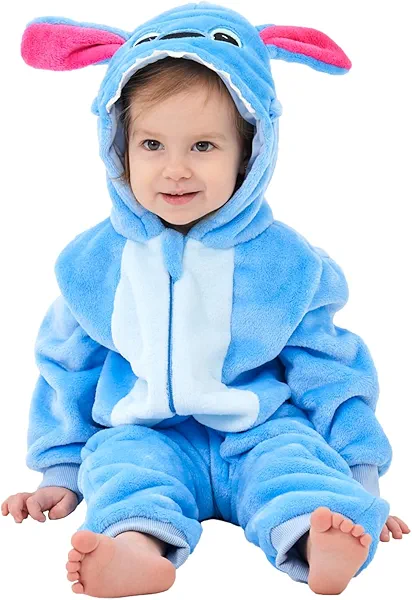 SCOPUCI Unisex Baby Animal Onesie Pajamas,Infant Flannel Halloween Cosplay Costume, Toddler Christmas Homewear/Sleepwear