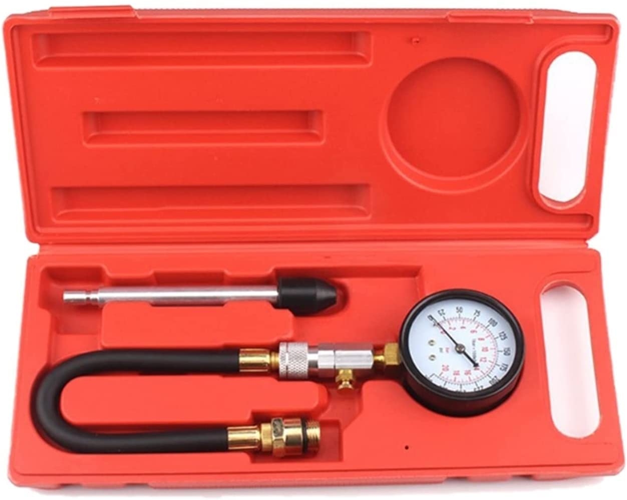Kit de probador de compresión de Cilindro de Motor de Gasolina, Herramienta automotriz, medidor de presión, Kit de probador, Coche, Motocicleta