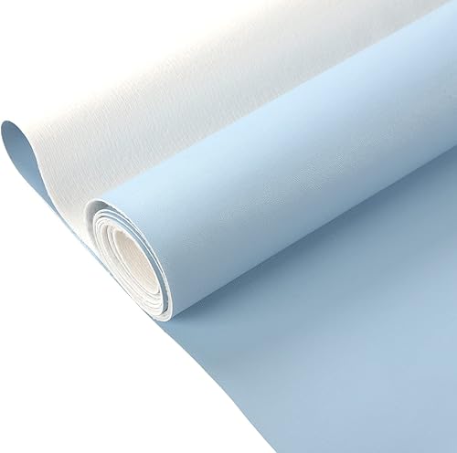 Vista 26 de Picheng Hojas de vinilo de piel sintética: tela de piel sintética lisa gris claro, impermeable, 54 x 36 pulgadas, tapicería de vinilo suave
