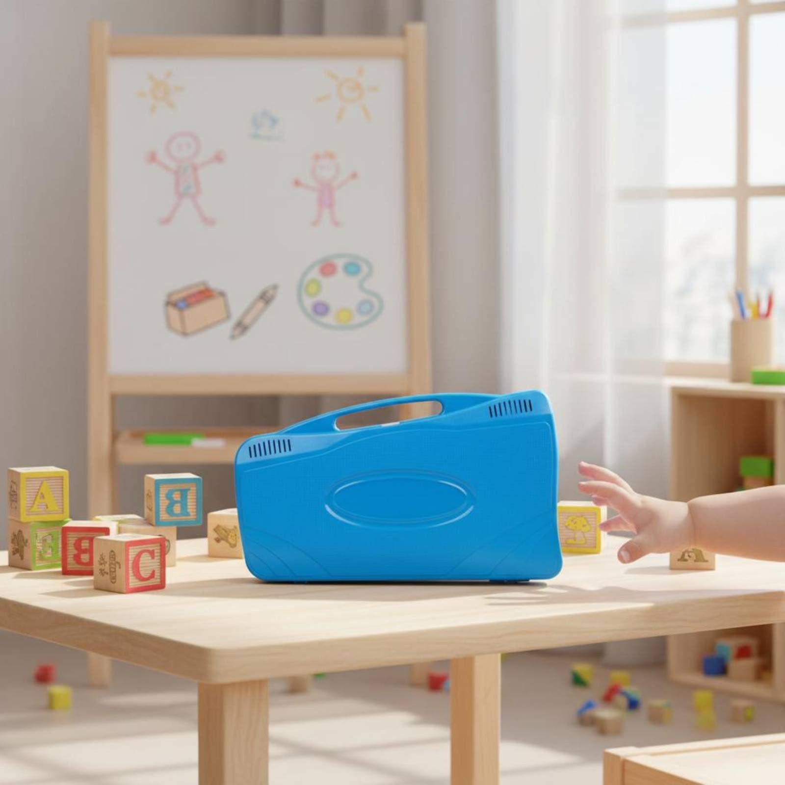 Xilofono Bambini Kit Musicale 25 Note Metallofono Strumento per Apprendimento con Custodia a Trasporto Bacchette E Canzoni Barre Alluminio Base Adatto, Blu