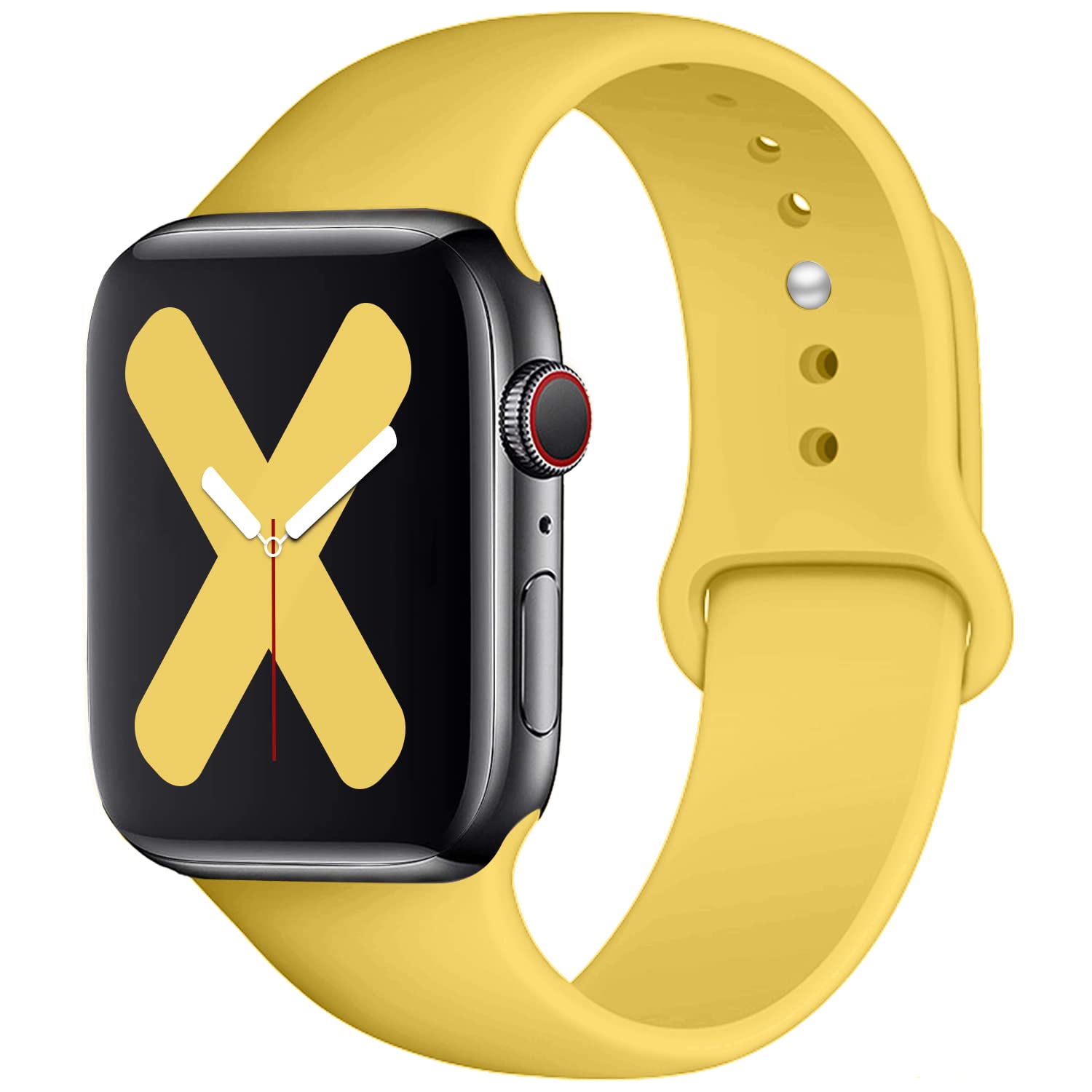 Saucyi Compatible with Apple Watch Band 41mm 40mm 38mm 49mm 45mm 44mm 42mm,Soft Silicone Sport Band Replacement Strap with Classic Clasp for iWatch Series 8 7 6 5 4 3 2 1 SE
