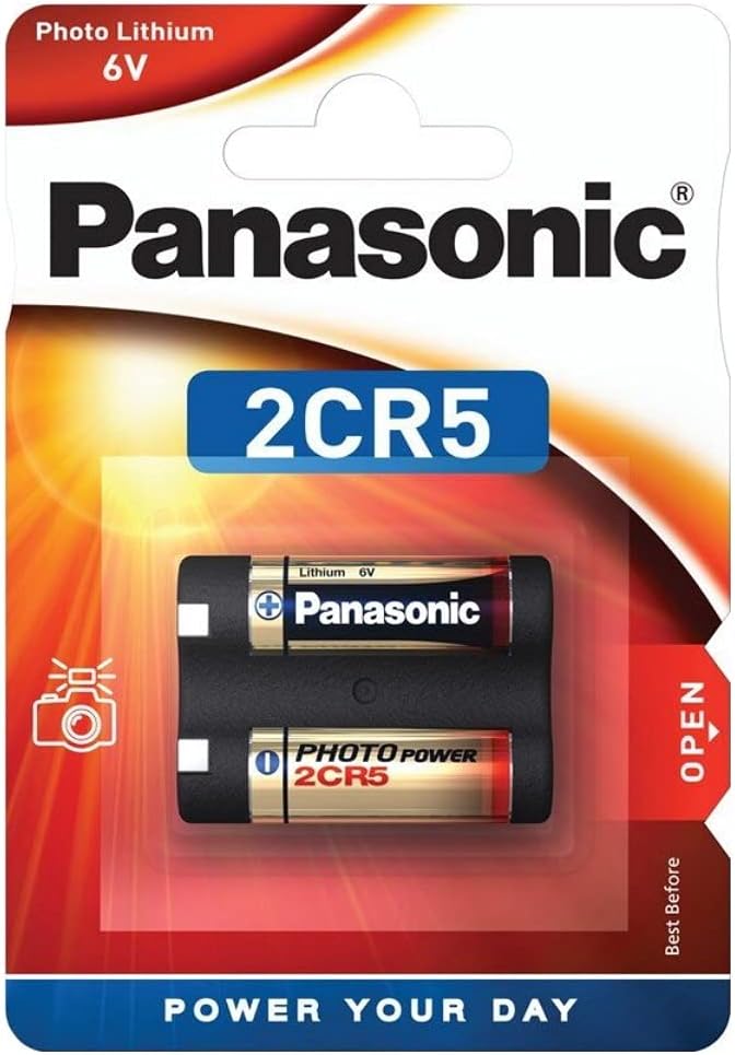 Panasonic 2CR5 2CR5M DL245 6V Photo Lithium Camera Battery