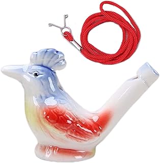 Water Bird Whistle|Ceramic Bird Whistles Water Warbler|Warbling Water Whistles|Pottery Peacock Shaped Birds Call Whistle Noise Maker For Party Props/Celebrations/Musical Activities (A)