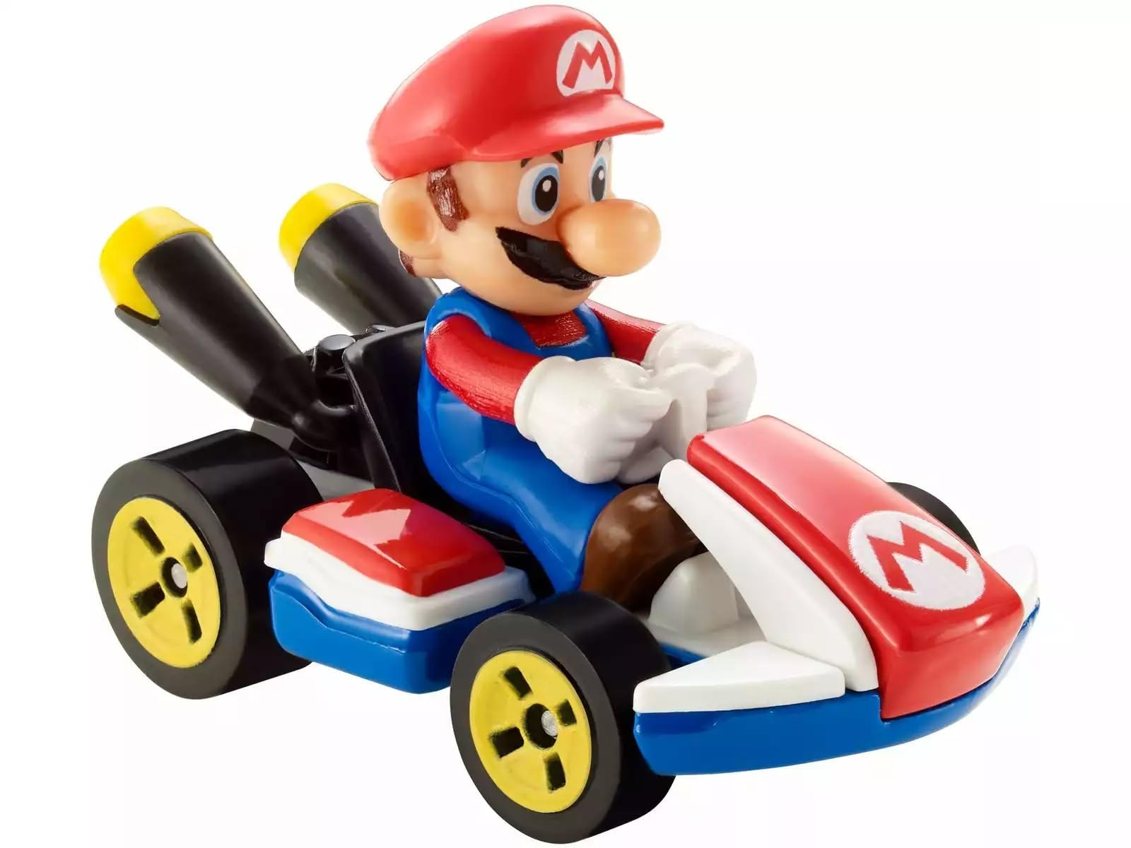 Hot Wheels GBG26 Super Mario Kart DieCast MARIO STANDARD KART 1:64 Scale 5cm Length, Blue, 0